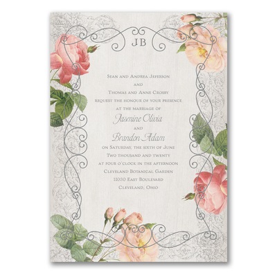 Invitations with Roses